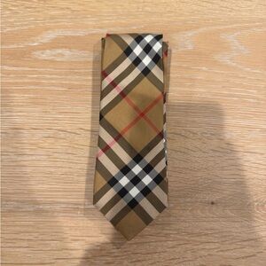 Burberry men's check tie